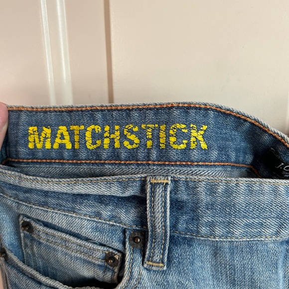 Vintage J Crew Matchstick Y2K Capri Jeans - size 30 - Picture 4 of 5